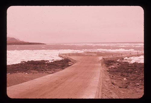 Photo of St. George landing with ice.