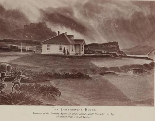 Drawing of St. Paul Government House.