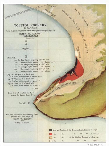 Map of Tolstoi Rookery.