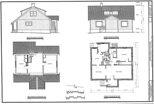 Drawing of the House 101 Floor Plans.