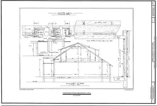 Drawing of the Construction Diagram of House 101.
