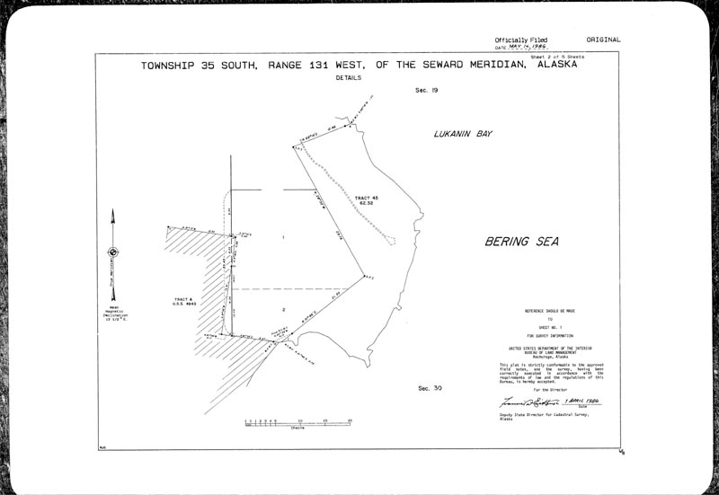 Map of Township 35 South, Range 131 West, of the Seward Meridian, Alaska (sheet 2 of 5).