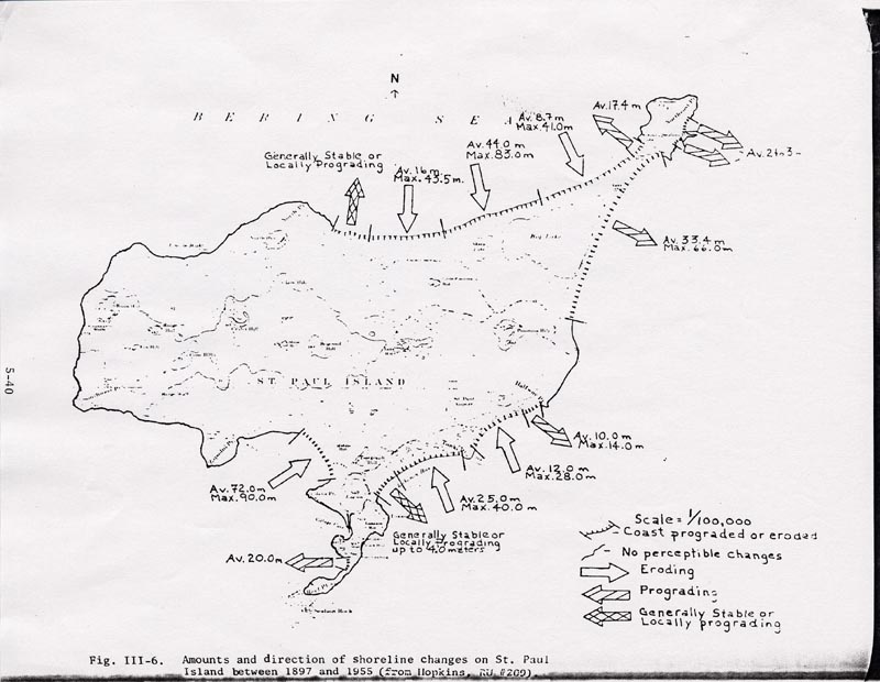 Map of faults and volcanic vents on St. George Island.