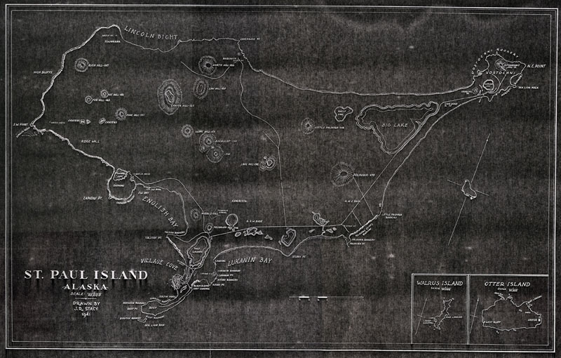 Map of St. Paul Island.