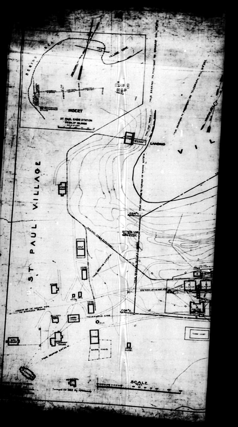 Drawing of map of St. Paul Village.