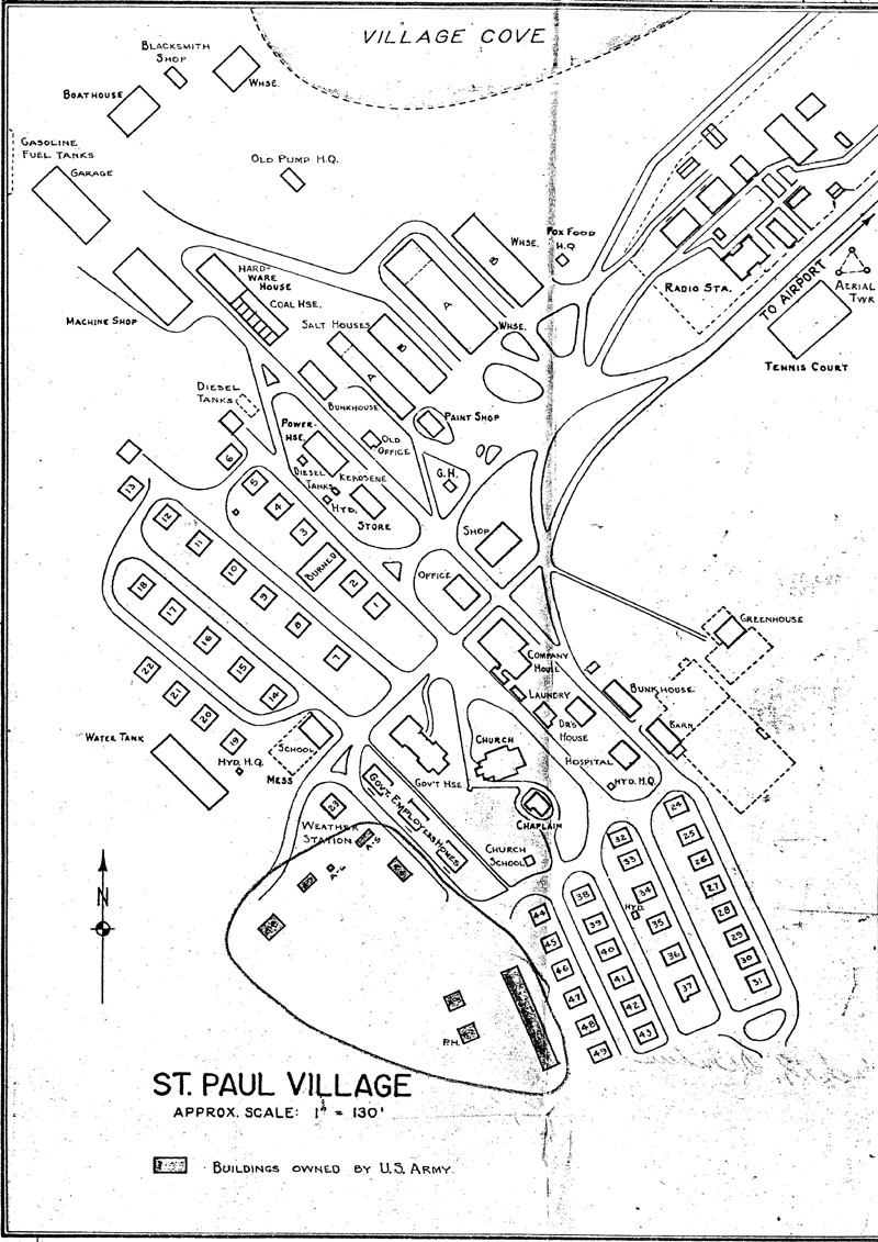 Map of St. Paul Village.
