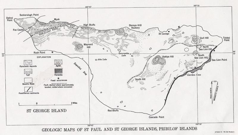 Map of geology of St. George Island.