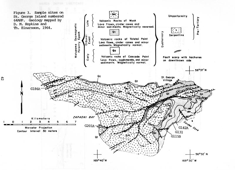 Map of geology of St. George Island.