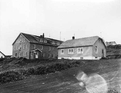 Photo of Hotel (former Company House) and Fisheries Office.