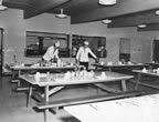 Thumbnail photo of cooks or waiters standing near tables.