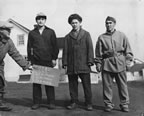 Thumbnail photo of Terenty Philemonoff Sr., Matfey Fratis Sr., and Iliodor Merculieff Sr. for the movie "World in His Arms" starring Gregory Peck.