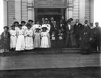 Thumbnail photo of wedding of Peter and Alexandra Bourdukofsky at the SS Peter and Paul Russian Orthodox Church.