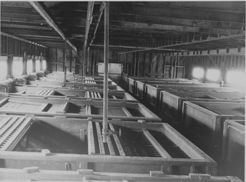 Photo of interior of sealing plant.