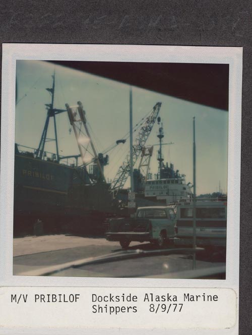 Photo of M/V Pribilof at Alaska Marine Shippers.