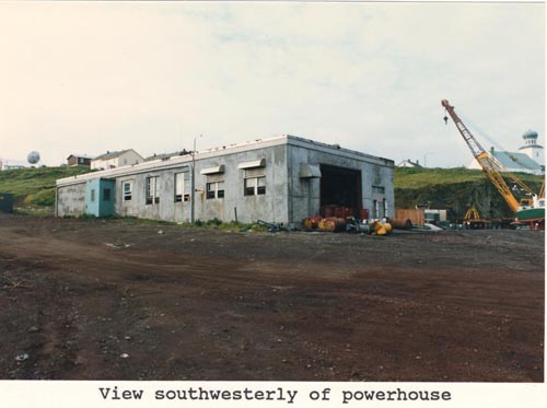 Photo of southwesterly view of powerhouse.