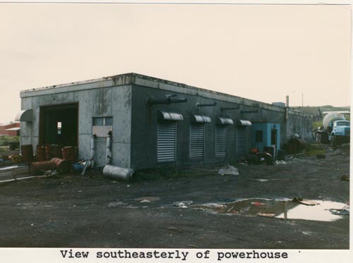 Photo of southeasterly view of the powerhouse.