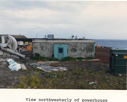 Photo of northwesterly view of powerhouse.