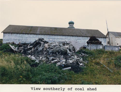 Photo of southerly view of the Coal Shed, lot 15 of Tract 43.