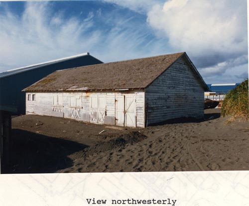 Photo of northwesterly view of the Paint Shop.
