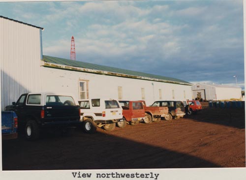 Photo of northwesterly view of the Equipment Shed.