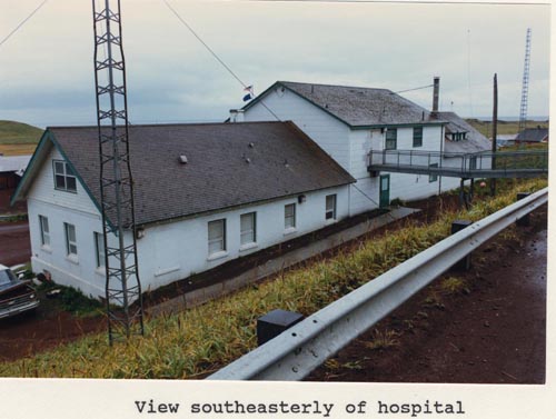 Photo of southeasterly view of the hospital.
