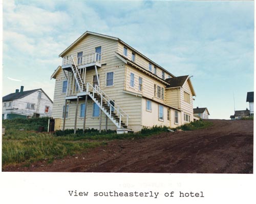 Photo of southeasterly view of the St. George Hotel.