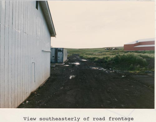 Photo of southeasterly of Equipment Shed, lot 11 of Tract 43.