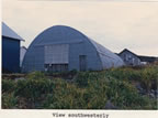 Thumbnail photo of southwesterly view of the Quonset Building.