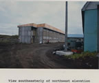 Thumbnail photo of southeasterly view of the former Alaska dormitory northwest elevation.