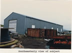 Thumbnail photo of southeasterly view of the Road Maintenance Equipment Storage Building.