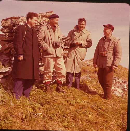 Photo of scientists visit the Pribilof Islands.