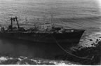 Thumbnail photo of sinking of the M/V Ryuyo Maru near Tolstoi Point.