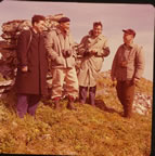 Thumbnail photo of scientists visit the Pribilof Islands.