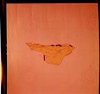 Thumbnail photo of NOAA Chart 8893 (St. George) with flight patterns for the 1967 aerial survey shown with tape.