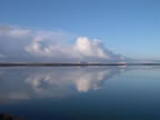 Thumbnail photo of reflection of clouds on Big Lake.