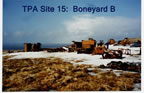 Thumbnail photo of large rusted metal objects in "Boneyard B".