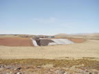 Thumbnail photo of people covering the liner at the Active Landfill.