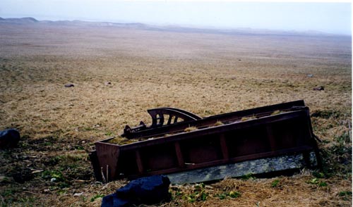 Photo of a vehicle carcass at the Little Polovina Vehicle Boneyard.
