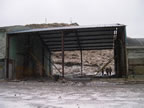 Thumbnail photo of the Tract 46 Sheet Metal Garage during demolition work.