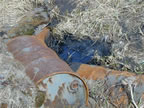 Thumbnail photo of leaking oil drums at the St. Paul Landfill.
