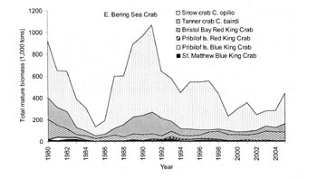 Graph of biomass by year.